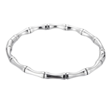 Women’s Stainless Steel Bamboo Style Open Bracelet