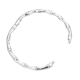 Women’s Stainless Steel Bamboo Style Open Bracelet