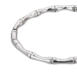 Women’s Stainless Steel Bamboo Style Open Bracelet