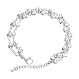 Women’s Adjustable Stainless Steel Heart Bracelet