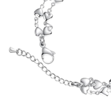 Women’s Adjustable Stainless Steel Heart Bracelet