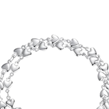 Women’s Adjustable Stainless Steel Heart Bracelet