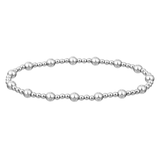 Women’s Stainless Steel Beaded Stretch Bracelet